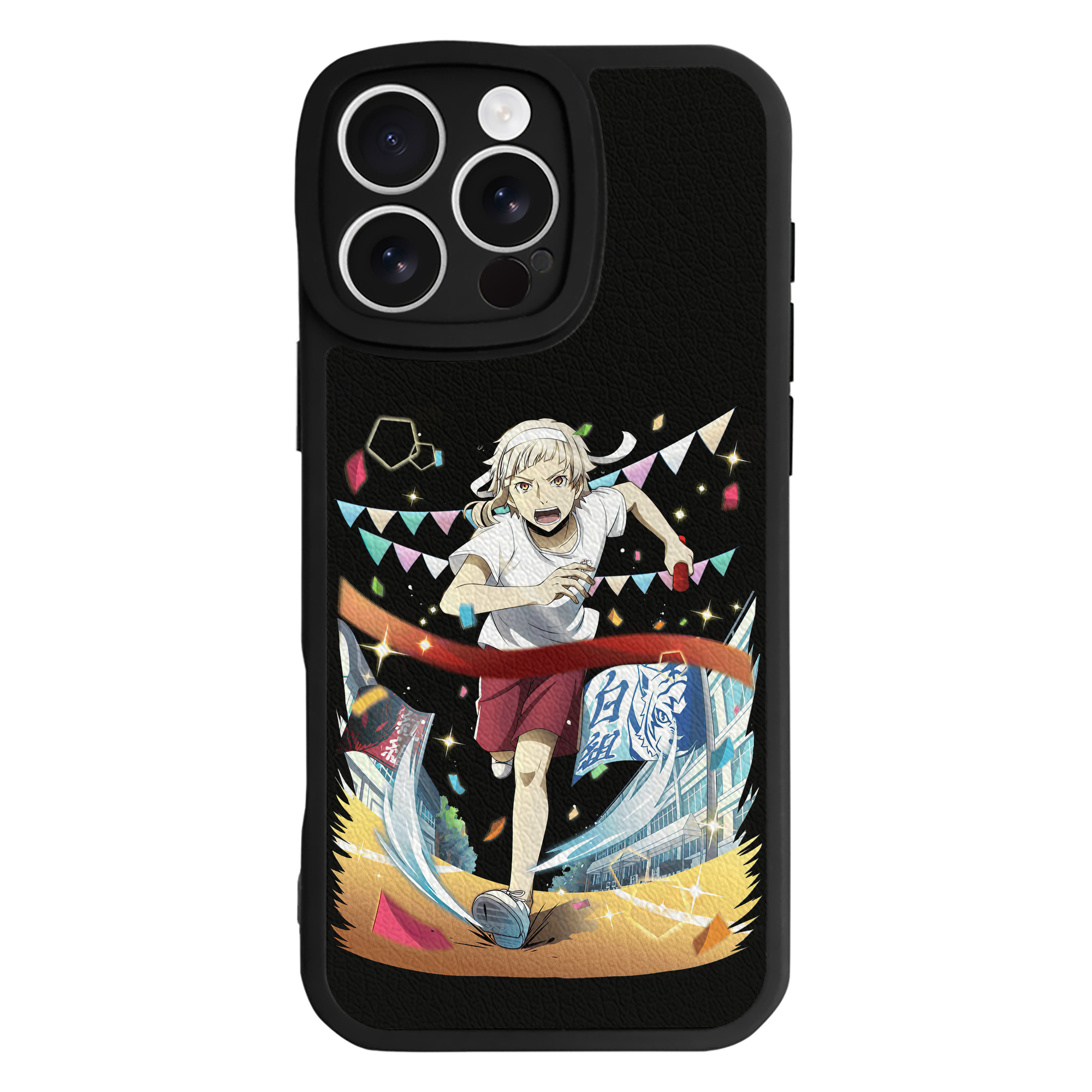 （画像用） 文豪ストレイドッグス Bungo Stray Dogs 【iPhone 16シリーズ対応】シリコンスマホケース（レザー調） 材質：シリコン